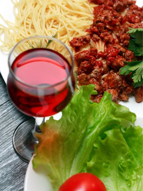 Delicious Pasta With Red Wine