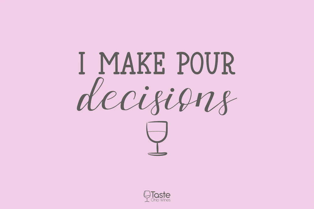 I make pour decisions - Wine Quotes and Captions for Instagram