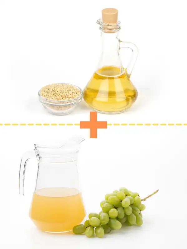 Rice Vinegar and Grape Juice