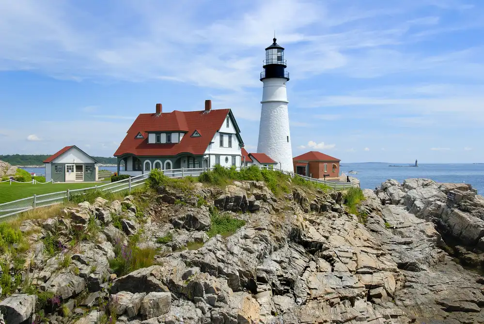 Portland head lighthouse in Maine