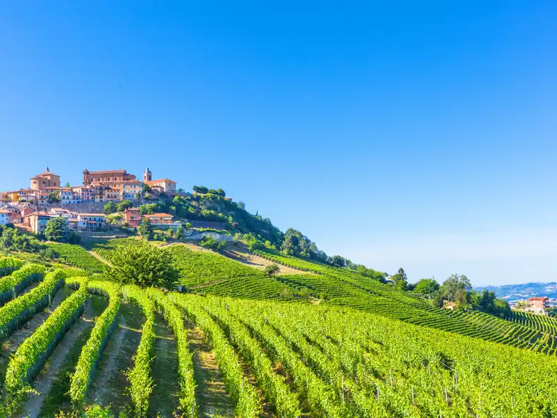 Piedmont, Italy where Moscato d'Asti is produced