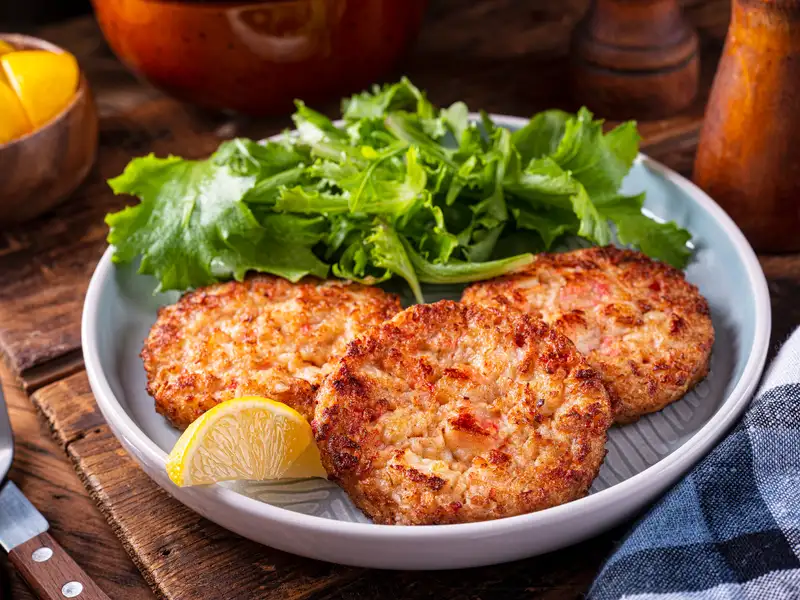 Wine with snacks - Crab Cakes A Light and Tasty Snack